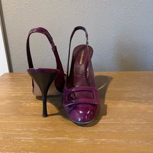 BCBG Plum Slingbacks